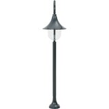vidaXL vrtna stupna svjetiljka od aluminija E27 120 cm tamnozelena | shoptok.hr