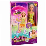 Anlily lutka u žutoj haljini s mačićem, vrtnim namještajem i dodacima za suncobran | shoptok.hr