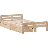 vidaXL Okvir kreveta bez madraca 120 x 190 cm od masivne borovine | shoptok.hr
