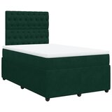  box spring s madracem tamnozeleni 120x190 cm baršunasti | shoptok.hr