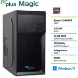 PCPLUS Namizni računalnik PCPLUS MAGIC R5 5600GT, 16 GB RAM, 1 TB SSD, W11P|Vsakdanja uporaba, (5000137228) Cene
