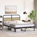 vidaXL Posteljni okvir brez vzmetnice 140x200 cm sonoma hrast inž. les | Shoptok.si
