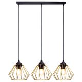  Visilica na sajli CEED GOLD 3xE27/60W/230V crna/zlatna | Eponuda.com