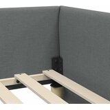  Kutni okvir kreveta Tamno siva 100 cm x 200 cm tkanina | Eponuda.com