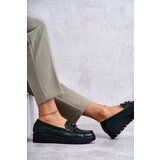 Sergio Leone Lacquered Loafers On The Platform Green Kjersti | ePonuda.com