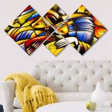 Wallity slika 4MDF400017166, 60x115 cm, 4 dela | ePonuda.com
