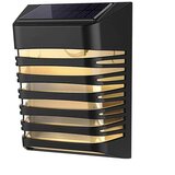 Glamaris Solarna luč Zunanja IP54 LED stenska svetilka Toplo bela 3000K Za dvorišče, vrt, hodnik, terasa, tesna stenska pot, terasa, vila, (21163614) Cene