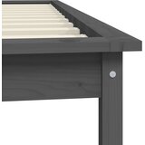  Okvir za krevet sivi 100 x 200 cm od masivne borovine | Eponuda.com