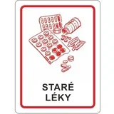 Nalepka za posodico za stara ZDRAVILA 16x12cm, (21395018)