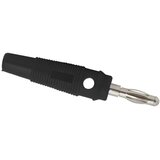 MNC Banana konektor gumiran, max. 3 mm kabli črn | Shoptok.si