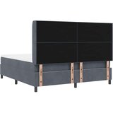Box Postelja z vzmetno bazo s vzmetnico temno siva 180x200 cm žamet, (22083183) | Shoptok.si