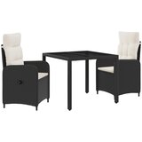Vanjski set za objedovanje 3 pcs Crna i krem-bijela | shoptok.hr