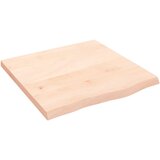 vidaXL Stenska polica 60x60x(2-4) cm neobdelana trdna hrastovina | Shoptok.si