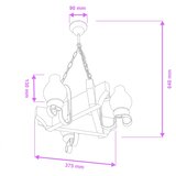  Brilagi - Luster na lancu QUEEN 3xE14/40W/230V buk/orah | Eponuda.com