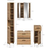 MID.YOU Kopalnica Ice, Barva Hrasta, 4-Delna | Shoptok.si