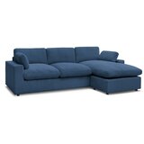 Bobochic Paris Plava kutna garnitura od samta Belair – | shoptok.hr