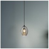 Eglo Cadaques visilica/1, e27, prečnik 180, crna/crno staklo | Eponuda.com