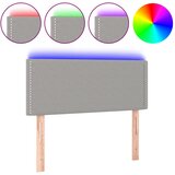 Maison Chic led posteljno vzglavje - vzglavna omarica - nočna omarica svetlo sivo 100x5x78/88 cm blago, (21709217) Cene