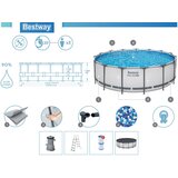 Bestway Bazeni 457 x 122 z vso opremo | Shoptok.si