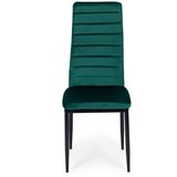  Set od 4 stolice s oblikovanim naslonom od zelenog baršuna | shoptok.hr