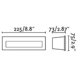 Faro 70271 - LED spoljašnja ugradna svetiljka NAT LED/8W/230V | Eponuda.com