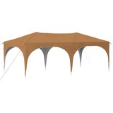  Zložljivi šotor za zabave 575 x 288 x 245 cm Bež Oxford tkanina, (5000248611) | Shoptok.si