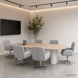  Okretne radne stolice 6 kom. 54 x 58 x 90 cm Svjetlosiva Cijene