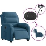  Električni naslanjač moder žamet | Shoptok.si