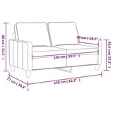  Dvosjed od tkanine smeđi 140 cm | shoptok.hr