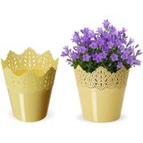 KADAX cvetlični lonec, cvetlični lonec, pokrov, visok, plastika, 12 cm, rumen, (5000352617) | Shoptok.si