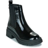 Xti Polškornji 144297-BLACK-PATENT Črna Cene