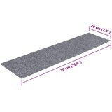  Prostirke za stepenice samoljepljive 30 kom 76x20 cm svijetlo sive pravokutne | shoptok.hr