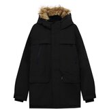 Pull&Bear Zimski plašč črna | Shoptok.si