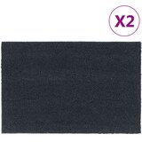  Otirači 2 kom tamnosivi 40 x 60 cm čupavi od kokosovih vlakana | shoptok.hr