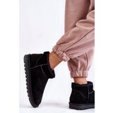 Boto Women's Suede Low Snow Boots Black Shelie | Shoptok.si