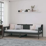  Dnevna postelja siva trdna borovina 80x200 cm, (20646784) Cene