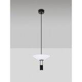Nova Luce Mat crna LED viseća svjetiljka aluminijska sa sjenilom od akrilnog stakla ø 22 cm Anafi – | shoptok.hr