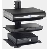 Vonhaus steklena plavajoča polica 3x - črna - 3005031 | Shoptok.si