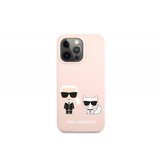 Karl Lagerfeld KLHCP13XSSKCI za iPhone 13 Pro Max roza silikonska zaščita - Full Bodies | Shoptok.si