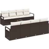 9-dijelni vrtni sofa set s jastucima smeđi poli ratan 2-sjedalna vrtna sofa s jastucima smeđi poli ratan Cijene