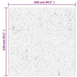  Tepih OVIEDO kratkih vlakana antracit 240 x 240 cm | shoptok.hr