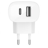 Belkin BOOST Charge 37W DualChar USB-C 25W PD + USB-A WCB007vfWH | shoptok.hr