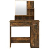 vidaXL toaletni stolić s ogledalom dimljeni hrast 86,5 x 35 x 136 cm | shoptok.hr