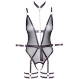 Cottelli Bondage otvoreni body sa lisicama (crni) - M | shoptok.hr