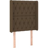  LED uzglavlje tamnosmeđe 83x16x118/128 cm od tkanine | Eponuda.com
