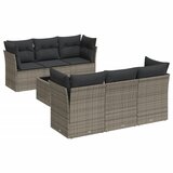  7-dijelni set vrtnih sofa sivi od poliratana | shoptok.hr