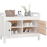  Klupa za hodnik bijela 80 x 40 x 60 cm od masivne borovine | Eponuda.ba
