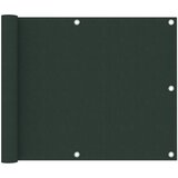 vidaXL Balkonsko platno temno zeleno 75x600 cm oksford blago, (20966842) Cene