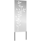  Privatnost u vrtu Cvjetni Srebrno 50 x 140 cm Pocinčani čelik | shoptok.hr