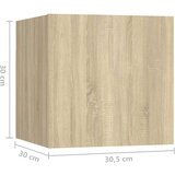  8-dijelni set TV ormarića boja hrasta sonome od iverice | shoptok.hr